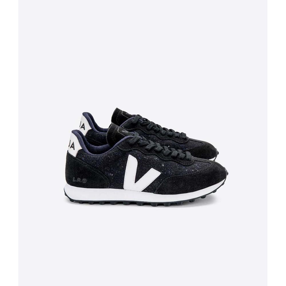 Black Women\'s Veja RIO BRANCO FLANNEL Running Shoes | AU 421ILH